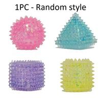 Ice Ball Maltose Fidget Squishes Soft Multicolor Texture Cube Squishy Toys Slow Rising Push Stress Relief Sensory Toy For Adult blue