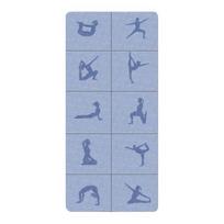 Foldable Yoga Mat Extra Portable Travel Thick TPE Sleeping Mat Non-Slip Men Women Home Gym Workout Pilates Exercise Floor B mėlyna