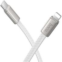 Flat Cable USB C to Lightning Hoco PD 30W 1 m X125 balta