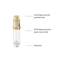 5ml PU leather mini perfume Atomizer Bottle Sprayer Suitable for Boarding Tight Sealing Travel Customized Refillable Bottles 5ml&Plastic beige
