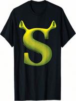 Shreks Initial Logo Poster T-Shirt S įvairiaspalvis
