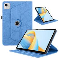 For Honor Pad X9a Tablet Case Embossed Tree 360 Rotating Stand Cover for Honor Pad X9a 11.5 Inch 2025 Case Cover ELN2-W29 For Honor Pad X9A mėlyna