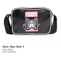 Adidas Originals Kuromi, Collaboration Polyurethane Crossbody Bags Small Womens Black JF0529 One Size 1 juoda