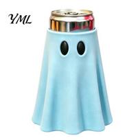 Ghost Can Cooler Halloween Holder, Universal Beverage Sleeve, Cute Shaped Decorations Insulated Drink Holder for Standard Slim Tall Soda Beer Cans Jar S