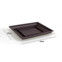 1 vnt. gėlių vazonas Plastikinis kvadratinis balkono vazonas Gėlės Bonsai dubuo Daržo vazonas Square S tray black