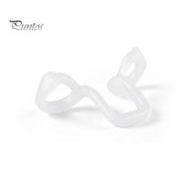 Breathing Improvement Device Silicone Anti-Snoring Nose Clip, Snoring Reduction Nasal Dilator, Men Women Portable Dilator Aid for Better Sleep beige