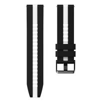 22 mm universalus dirželis CMF Watch 3 Pro laikrodžiui Dviejų spalvų silikoninis kvėpuojantis dirželis Vyriškas/moteriškas riešo dirželis CMF Watch Pro/Pro 2 apyrankei CMF Watch 3 Pro juoda balta spalva