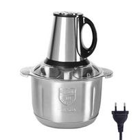 Electric Meat and Vegetable Grinder for Home Cooking Adjustable Speed Setting Mincer 5L Capacity Food Processor gray
