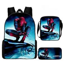 Spider-Man Backpack 3D Digital Print Casual Trendy School Bag Large Capacity Multi-Function Kid's Gift Black