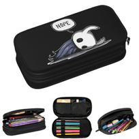 Hollow Knight Nope Not Today Pencil Cases for Students School Pen Box Pencil Bag Big Capacity Pencil Pouch 21x10.5x5cm gray