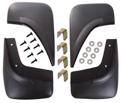 VW Golf IV 97-03 H/B Mud Flaps, 4 pcs Set juoda
