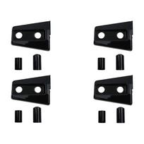 Versatile Door Hinge Covers For Jeep Wrangler JK 2007-2018 4Pcs black
