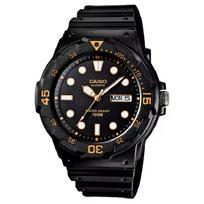 Casio MRW-200H-1EVDF Juodas ciferblatas Vyriškas laikrodis / Analoginis laikrodis, Autentiškas Casio black