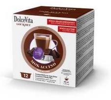 Dolce Vita Mokaccino — kakavos-kavos kapsulės 96 vnt. (tinka Lavazza A Modo Mio* sistemai)