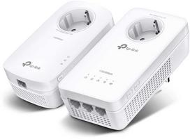 Šakotuvas TP-Link AV1300 Gigabit Powerline WLAN AC1200 Set mit Steckdosen 2 x Adapteris, bis zu 1.300Mbit/s, bis zu 300Mbit/s (2,4 GHz) und 867Mbit/s (5 GHz),