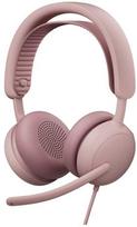 Logitech Zone su laidu 2 on-ear ausinės skirta Business Active Noise Canceling, Rosé