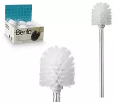 Balta nerūdijančio plieno tualeto šepetys, 10482, Berilo