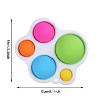 Atsitiktinių spalvų stumdomas burbulas „Fidget“ žaislas „Intelligence“ Ankstyvasis ugdymas Intensyvus lavinimas Kūdikių žaislai „Montessori“ mankštos lenta green