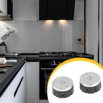 Blower and Light Control Knobs Sv08355 Replace Parts Replacement for Range Hood E64E42SS, E64, gray