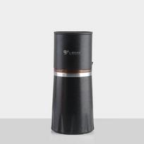 Shangqi All-in-One Portable Coffee Maker with Grinder and Travel Mug gray