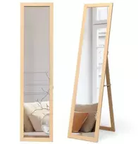 Promotion Pilno Dydžių Laisvai Stovintis Veidrodis 155x37 cm, Natūralus