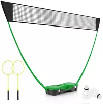 Promotion Nešiojamas badmintono rinkinys su žalia laikymo dėže