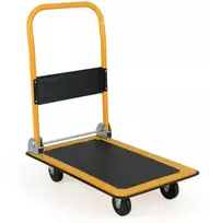 Promotion Sulankstomas platforminis vežimėlis 74x48x84 cm juodas