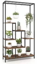 Promotion 6 aukštų augalų stovas 180 cm rudas