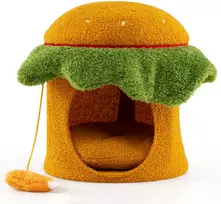 Promotion Kačių guolis hamburgerio formos, oranžinis