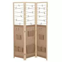 Promotion 3 dalių kambario pertvara su kišenėmis ir kabliukais