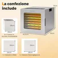 Promotion 850W Vaisių Džiovyklė su Laikmačiu