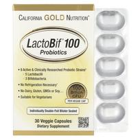 California Gold Nutrition, LactoBif® 100 Probiotic, 100 Billion CFU, 30 Veggie Capsules