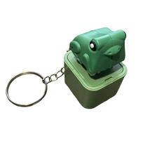 Portable Duck Quacking Fidget Toy Keychain with Colorful Light Effect Stress Reliever for Adults and Children Sensory Toy yellow