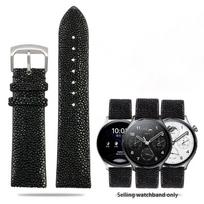 20mm 22mm Pearl Fish odos dirželis tinka Huawei/TISSOT/Omega/Mido vyriškų ir moteriškų Velnio laikrodžių priedams Black Buckl 20mm black