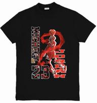 Michael Basketball Bulls Graphic NBA Custom 100% Cotton T-shirt Mens Tees Top Top Tee S-3XL S brown