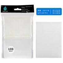 100PCS 66*91mm Penny Color Matte Katana Trading Card Sleeve Holder TCG Cards Protector for MTG Card Baseball card Sleeves black