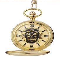Silver Skull Pocket Watch Hollow Flap Retro Mechanical Pocket Watch Men And Women Student Gifts Commemorative Watch auksas