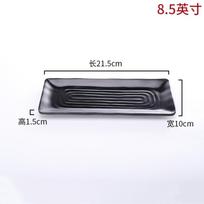 Melamine Plates Sushi Plate Rectangle Black Plastic Dinner Plate Kitchen Tableware Commercial Rotisserie Side Dishes gray