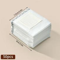 50 vnt. Kavos filtravimo maišeliai Vienkartiniai neaustiniai Drip kavos maišeliai Portafilter kabinimo auselė Espresso kavos priedai Arbatos įrankis AS SHOWN white