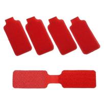 1-100pcs Reusable Waterproof Cable Labels Color-Coded Organizer Straps Data Charger Cords Management Home Office Travel 1PC raudona