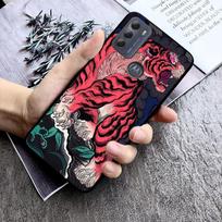 Japanese tiger Phone Case For Motorola Moto G85 G55 G05 G14 G75 G31 G50 G10 G20 G30 G60 G13 G32 G84 G54 G53 G72 G24 Power Moto G75 gray
