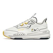 Snoopy x Anta C37 moteriški žemi laisvalaikio batai balti geltoni sintetinės odos paminkštinti neslystantys atsparūs dilimui 922128081-11 35.5 white