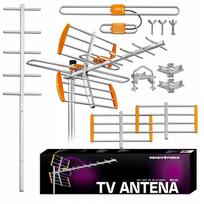 Lauko kryptinė TV antena MUX8, 32 dB, DVB-T2, 4K Ultra HD, LTE