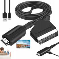 HDMI į SCART adapterio laidas, PAL/NTSC, 1080P, 1 m