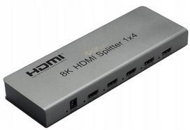 HDMI skirstytuvas 1x4, HDR, HDMI 2.1, HDCP 2.3, 8K 60 Hz, 4K 120 Hz