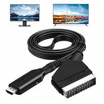 SCART į HDMI adapterio kabelis 1 m, AV į HD 1080p keitiklis
