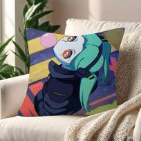 Game Samurai C-Cyberpunk Rebecca Pillowcase Toon Gift Cushion Cover Bedroom Home Sofa Chair Seat Decor Pillow Case Peach skin 18*18(CM)-1Pcs
