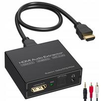 HDMI ARC garso adapteris 4K60Hz, optinė ir 3,5 mm SPDIF/TOSLINK išvestys