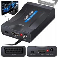 Vaizdo ir garso keitiklis SCART į HDMI adapteris