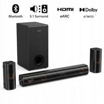 Garso kolonėlė su žemų dažnių garsiakalbiu Hiwill HiElite A51, 5.1, 380 W, Dolby Atmos, HDMI eARC, Bluetooth